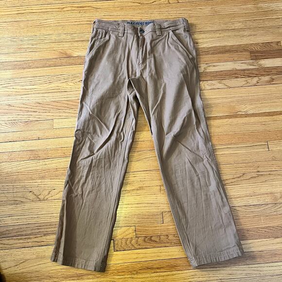 Duluth Trading Pants Mens 32 X30 Fire Hose Brown Work Canvas Work - Picture 1 of 13